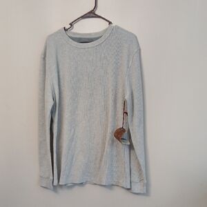 Men's Light Gray Long Sleeve Tee